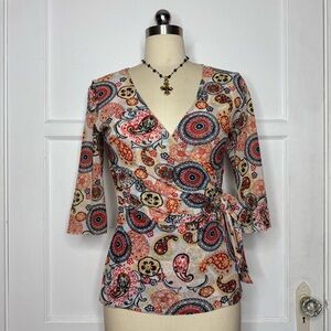 Sweet Pea paisley mesh top